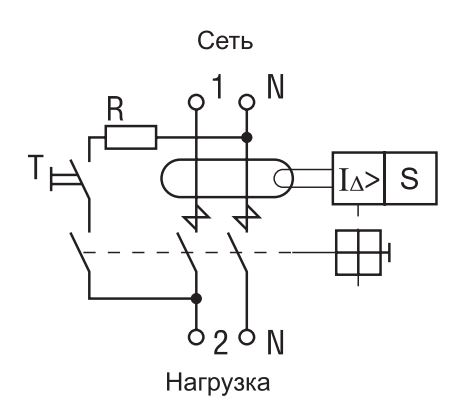 УЗО ВД1-63S 63/4 30мА, тип АС, 6кА IEK