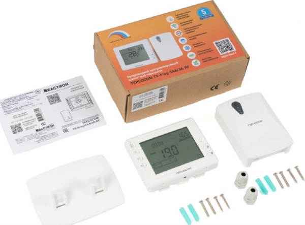 Термостат комнатный Teplocom TS-Prog-2AA/3A-RF беспроводной прог