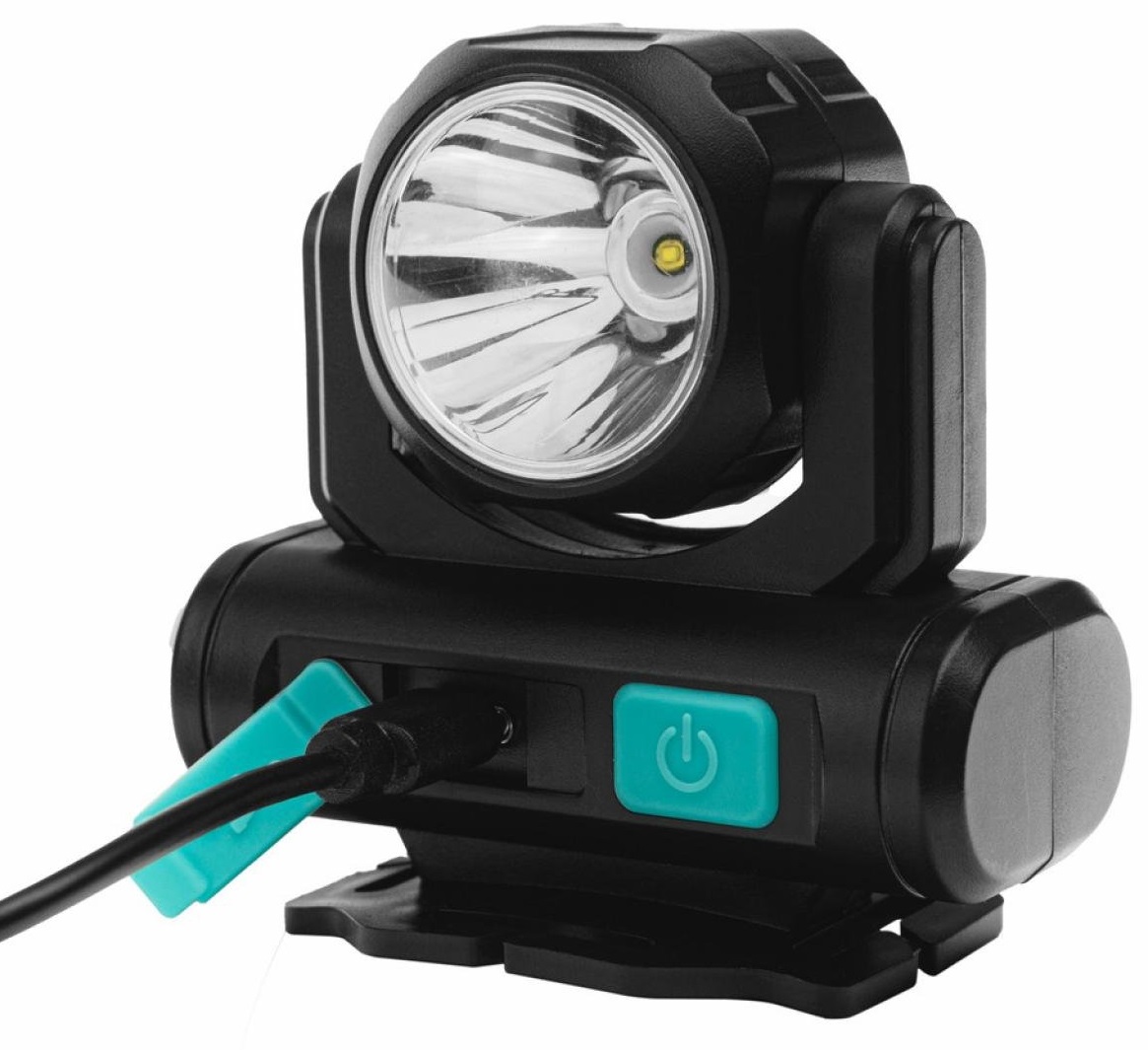 Фонарь Camelion LED53402 (налоб, аккум 3,7В, черн, COB+LED, 3,5 Вт, 4 реж, Type-C)