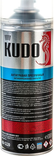 Антигравий прозрачный аэрозоль 520мл KUDO