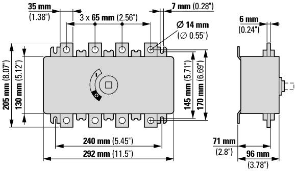 Выключатель нагрузки DMV1000N/3 (1000A, 3pol)