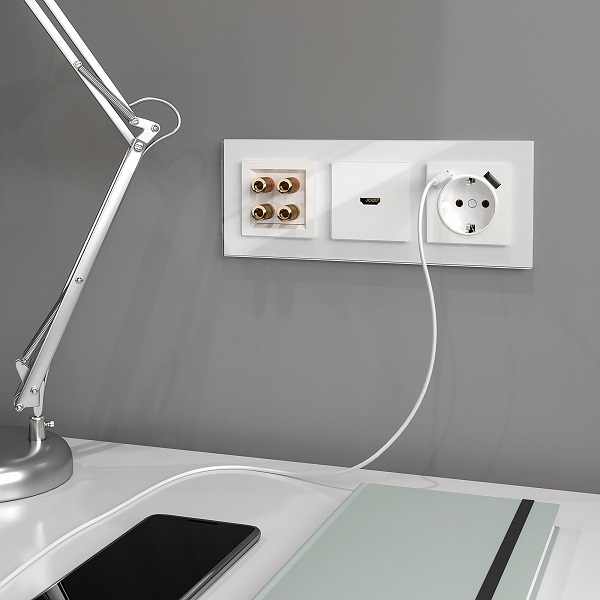 Розетка HDMI Белый WERKEL