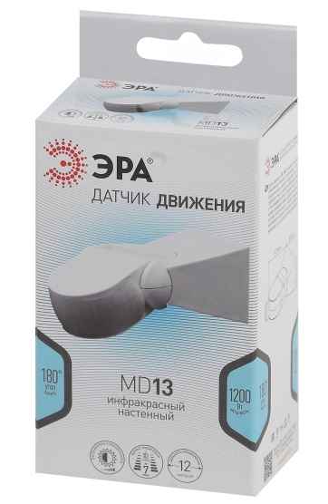 Датчик движения уличный для дома 1200Вт IP65 12м MD 013 ЭРА