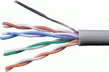 Кабель REXANT UTP 4PR 24AWG (4х2х0,50мм) CAT5e 305м (медь)