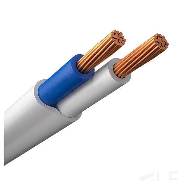 Кабель ШВВПнг(А)-LS 2*0,5 380V (отмотка) белый