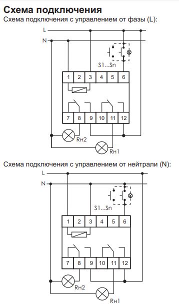 Реле импульсное BIS-419i 2x16A 265V