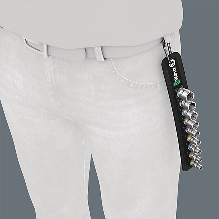 Набор торцовых головок Zyklop Belt B 1 с фикс.функцией 3/8"