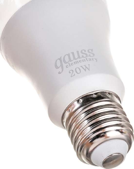 Лампа Gauss Elementary LED  A60 20W 220V E27 6500K 1750Lm