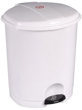 Ведро для мусора с педалью 11л ЭЛФ031