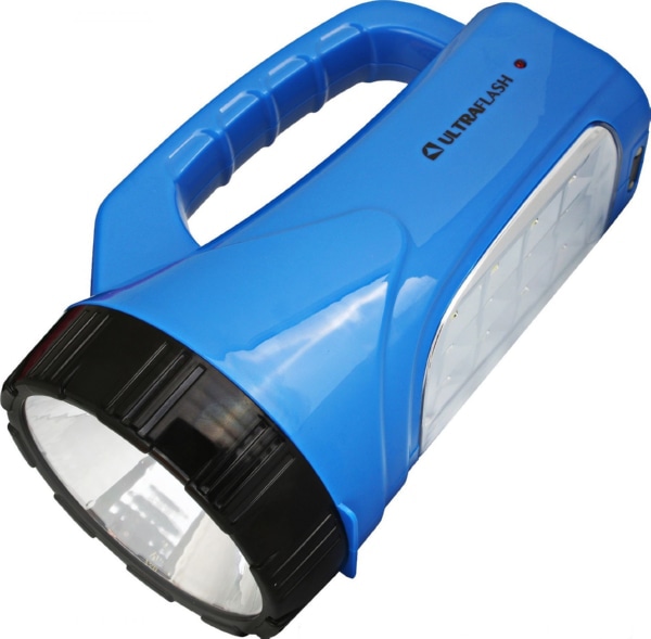 Фонарь Camelion LED3818SM (фонарь аккум. 220В, синий,  3W LED+12SMD LED)