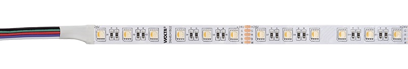 Лента LED SMD5050 14,4Вт RGB-W 4000K 24В IP20 910лм/м (уп.5м) WOLTA
