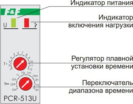 Реле времени с задержкой включения PCR-513U
