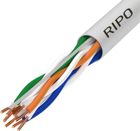 Кабель RIPO UTP4 CAT5E 24AWG  Cu 305м (медь)