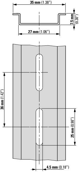 Дин-рейка TS35x7,5 (2 метра)