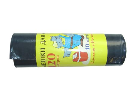 Мешок для мусора ОСОБОПРОЧНЫЙ  (Умничка) 120л/22мкр *10шт MPG020523 ХозТ