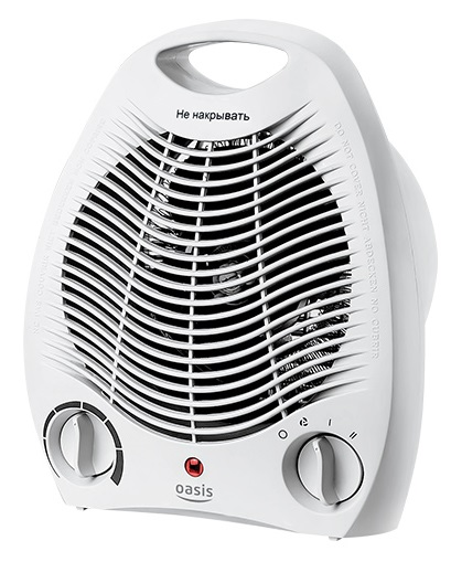 Тепловентилятор спиральный "Oasis" SB-20 R (F) (220В, 2000Вт, до 20м2)