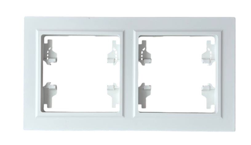 Рамка 2-я белая горизонтальная U1A-029 SoftTouch "Uno" AWSproducts