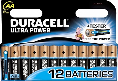 Элемент питания Duracell LR6 Ultra Power BL-12 (батарейка,1.5В)