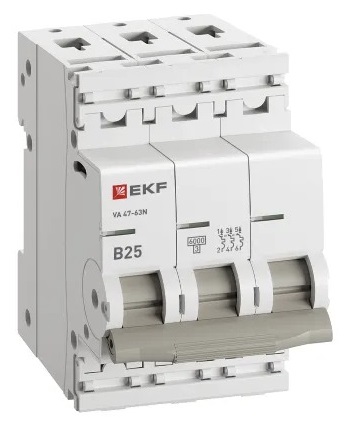 Автоматический выключатель ВА 47-63N B25/3 6кА Proxima EKF