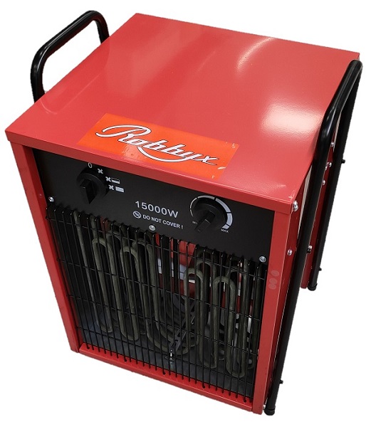 Нагреватель электрический RBE EH-15/3S (15кВт, квадрат, 380V, 120м.кв)