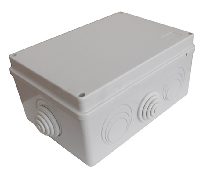 Коробка распред. о/п 210х150х100 IP55 СЕРАЯ 8 сальников JBS210 Ecoplast (20)