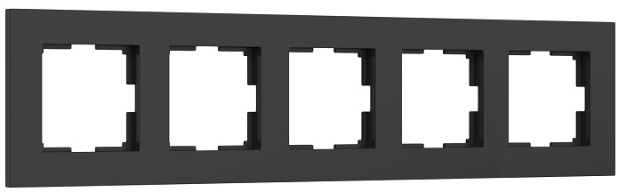 Рамка 5-я Черный софт Slab WERKEL