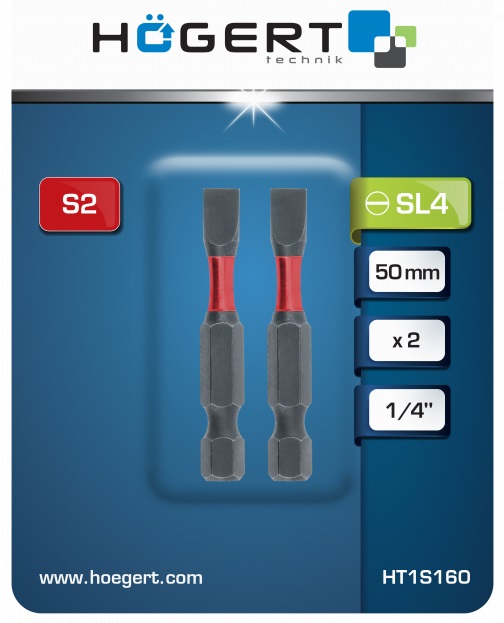 Биты ударные SL 4 50мм (2 шт.) HOEGERT