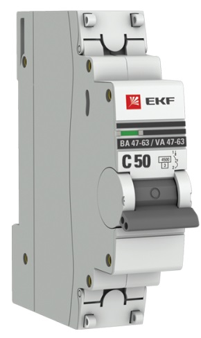 Автоматический выключатель ВА 47-63 C50/1 4.5кА Proxima EKF