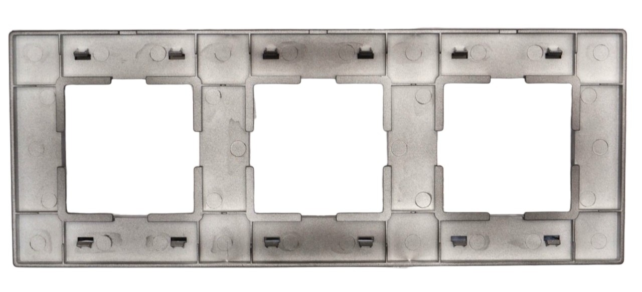 Рамка 3-я чёрная (стекло) SD-G3003B "Standard" AWSproducts