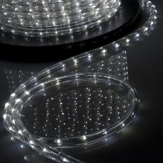 Световой шнур LED TYPE 2 (двухжильный круглый 13мм, 36led/m, 220-240V, 3W/m, IP65) БЕЛЫЙ "ELUX" (про