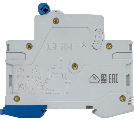 Автоматический выключатель NB1-63 C63/2 6кА CHINT