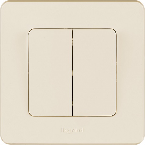 Выключатель 2-кл. Сл.Кость INSPIRIA LEGRAND