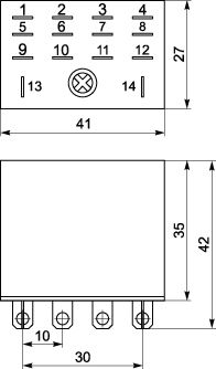 Реле РЭК77/4(LY4) 10А 12В DC ИЭК