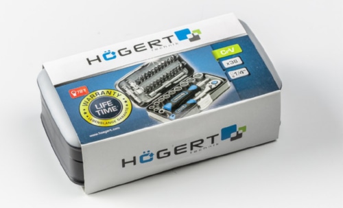 Набор инструментов, 38 шт., 1/4" HOEGERT