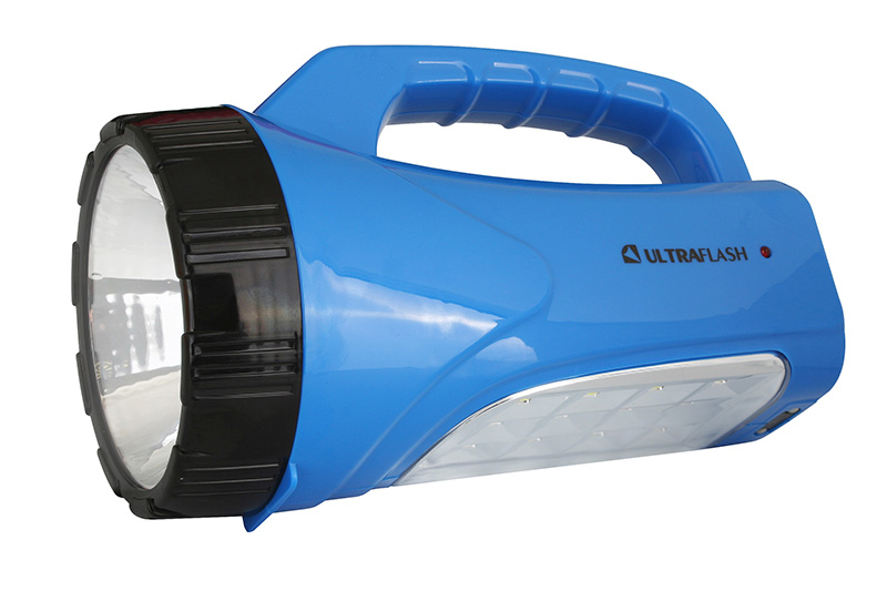 Фонарь Camelion LED3818SM (фонарь аккум. 220В, синий,  3W LED+12SMD LED)