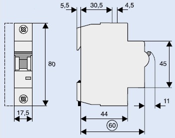 Автомат CLS6-C4 (C) 4А 1-pol