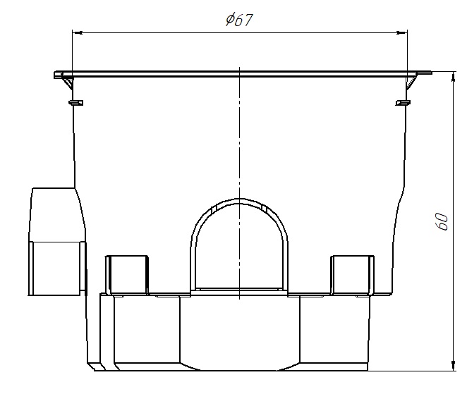 Коробка установ. 68х60 с саморезами глубокая (HF) Промрукав