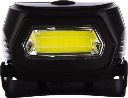 Фонарь налобный Ultraflash LED5359 (аккум 5В, черный COB 3 Ватт, 3реж.,пласт.,бокс)