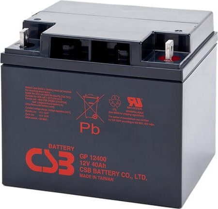 Аккумуляторная батарея CSB GP 12400 (12В 40Ач) (168,5x194x165)