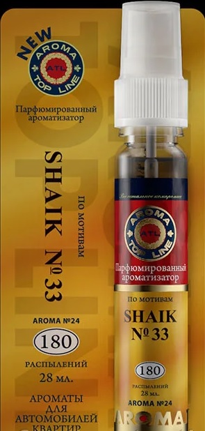 Ароматизатор воздуха спрей №24 Shaik №33