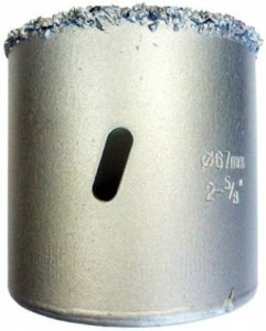 Коронка c вольфрамовым напылением, по кирпичу и керамике 67мм Makita (D-51225)