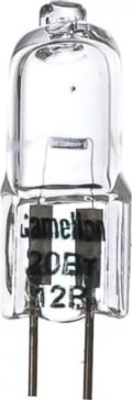 Лампа галоген.  JC G4 20W 12V Camelion