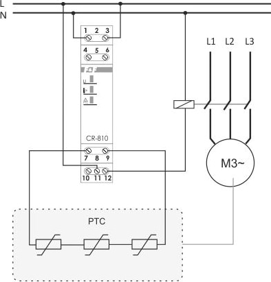 Тепловое реле CR-810 (16А)