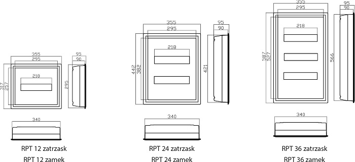 Щит RPT 12 (пластик)