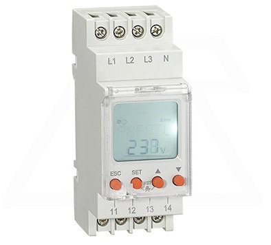 Реле контроля напр. RD-MVS3 эл. дисп. многофукц. 3x400В, 3-х пр. 2co, 8A Reletek