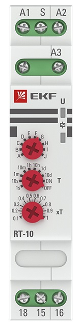 Реле времени (10 устанавл. функц.) RT-10 EKF PROxima