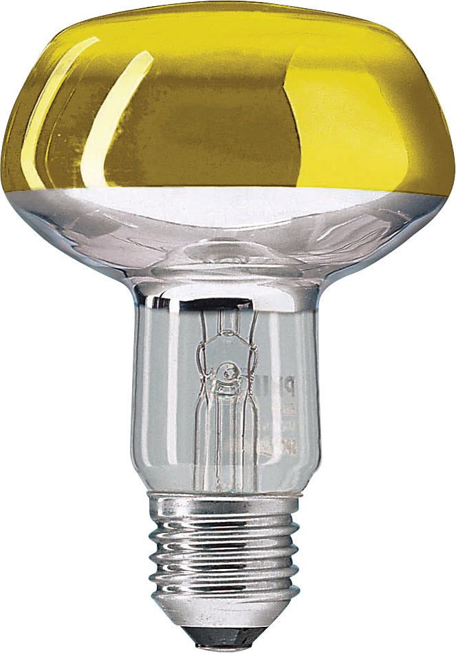 Лампа Refl Col R-80 60W E-27 Philips Spotline желт. (12шт.)