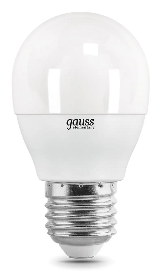Лампа LED G45 E27 4100К 10Вт 920Лм Elementary Gauss