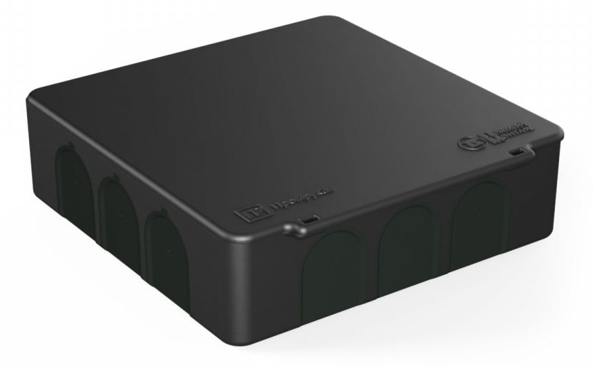 Коробка распред. о/п 100х100х30 IP55 ЧЕРНАЯ пр. монт. двухкомпонентная HF УФ Промрукав (48)