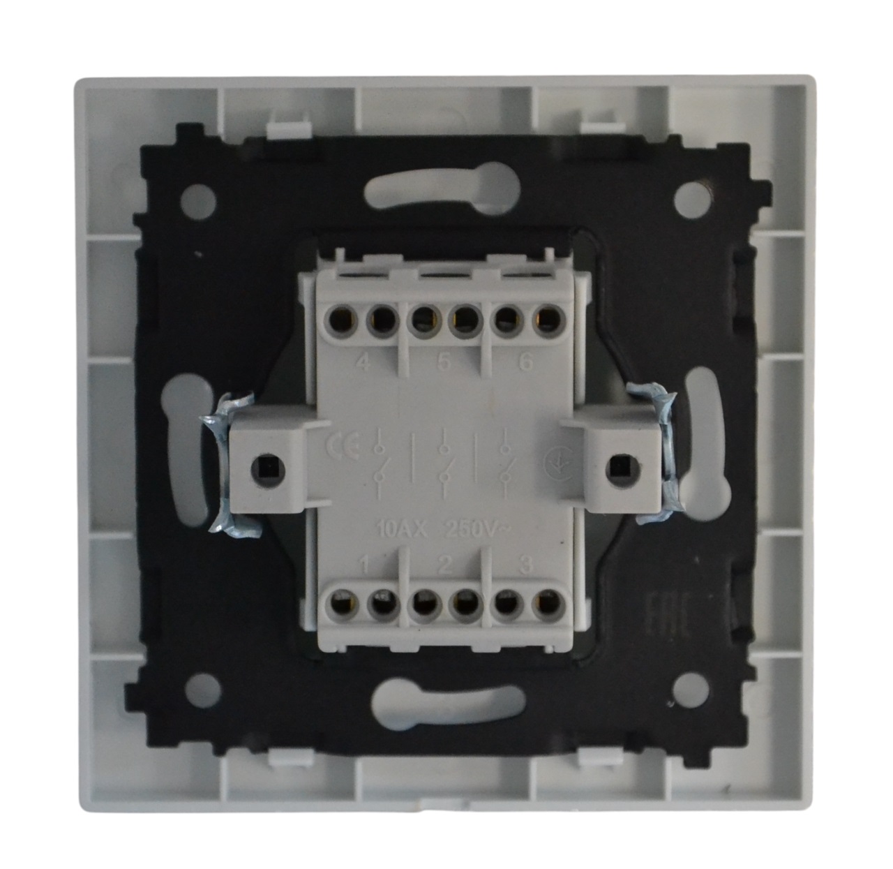 Выключатель 3-кл. белый SD-P1010W "Standard" AWSproducts